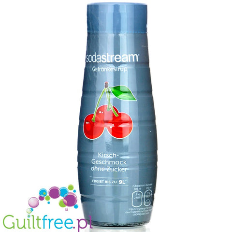 SodaStream No Sugar Cherry 440ml / 9L - syrop / koncentrat do wody bez cukru i kalorii, Wiśnia