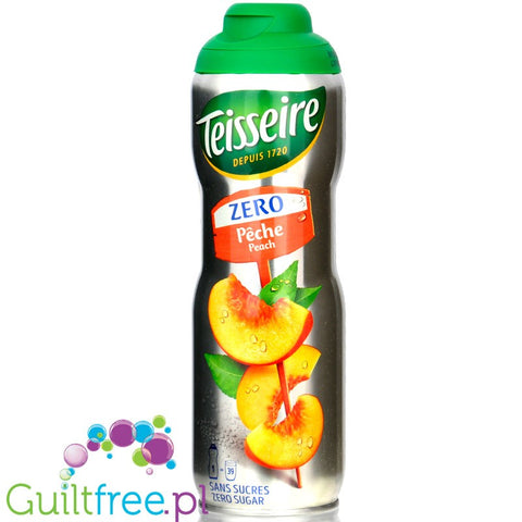 Teisseire 0% Pêche - syrop bez dodatku cukru, Brzoskwinia, na 4,8L napoju