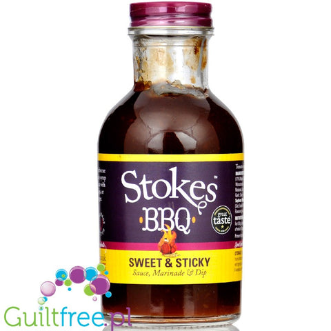 Stokes BBQ Sweet Sticky (CHEAT MEAL) słodko-ostry sos barbecue dla koneserów z chrzanem i syropem klonowym