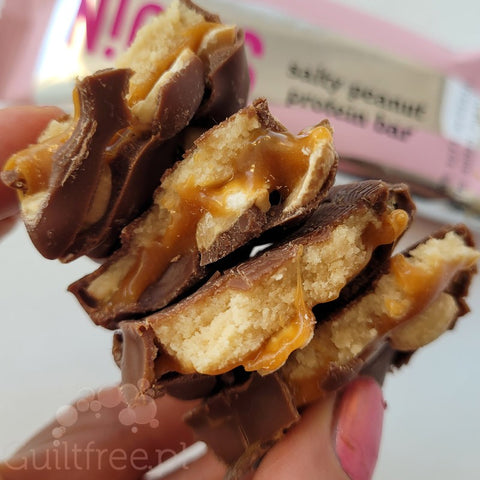 N!ck's Nicks Salty Peanut Protein Bar 203 kcal - baton proteinowy w czekoladzie mlecznej z Orzeszkami Ziemnymi