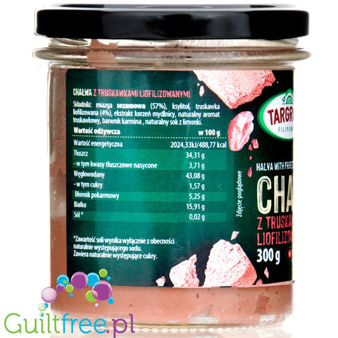 Targroch Strawberry Halva with xylitol, no added sugar