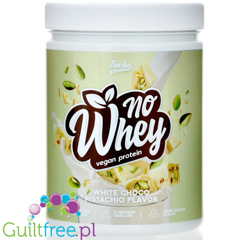 Rocka Nutrition Protein Shake White Choco Pistachio 300g - wegańska odżywka białkowa o smaku białej czekolady z pistacją