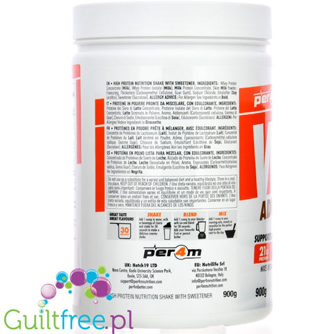 Per4m Whey Advanced Protein White Chocolate Hazelnut 900g