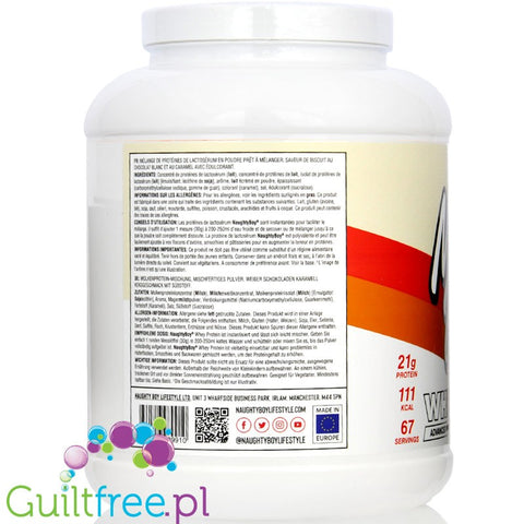Naughty Boy Whey Acvanced Protein White Chocolate Caramel Biscuit 2010g
