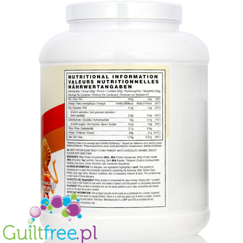 Naughty Boy Whey Acvanced Protein White Chocolate Caramel Biscuit 2010g