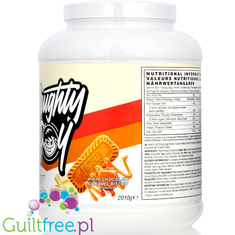 Naughty Boy Whey Acvanced Protein White Chocolate Caramel Biscuit 2010g