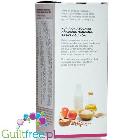 Birba Nuria Biscuit Apple, Raisins & Quinoa - ciastka z jabłkami, rodzynkami i komosą bez dodatku cukru