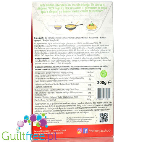 Konjac Shop Espaguetis - makaron konjak spaghetti 7kcal
