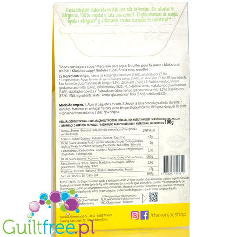 Konjac Shop Fideos Para Sopa - makaron konjak nitki 7kcal