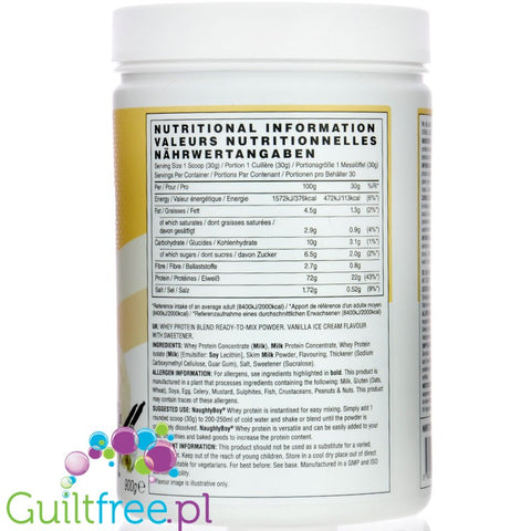 Naughty Boy Whey Acvanced Protein Vanilla Ice Cream 900g