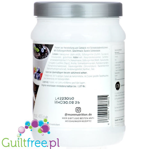 More Protein Mug Cake Ultra Dark Chocolate 20g proteini per bowl 455g