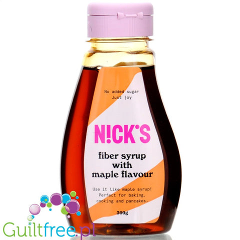 N!CK'S Nicks Maple Fiber Sirup - wegański syrop błonnikowy bez cukru ze stewią o smaku klonowym