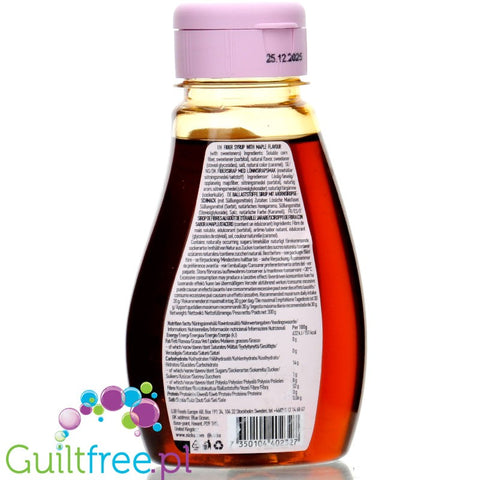 N!CK'S Nicks Maple Fiber Sirup - wegański syrop błonnikowy bez cukru ze stewią o smaku klonowym