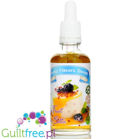 Funky Flavors Sweet Passion Fruit Panna Cotta - kropelki słodzące bez cukru i kcal o smaku Śmietanka & Marakuja