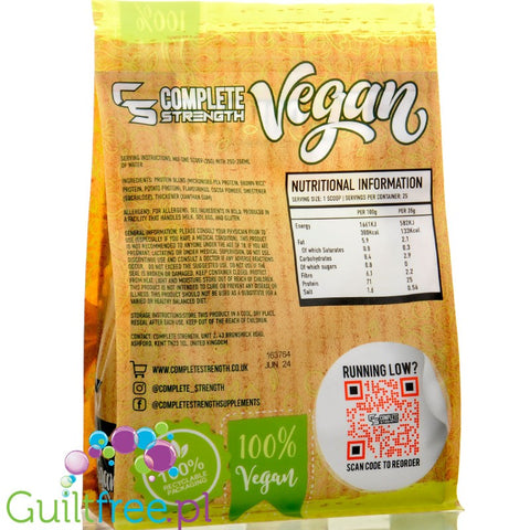Complete Strength Vegan Protein Chocolate Orange 900g