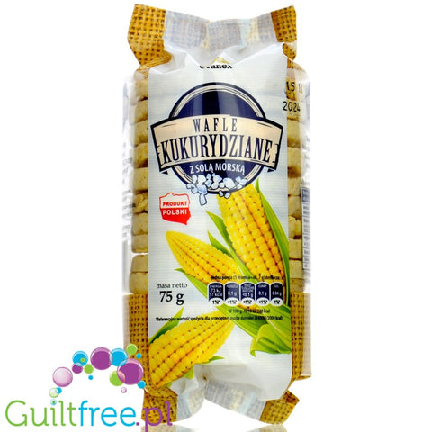 Granex corn waffles with sea salt 17 kcal per piece
