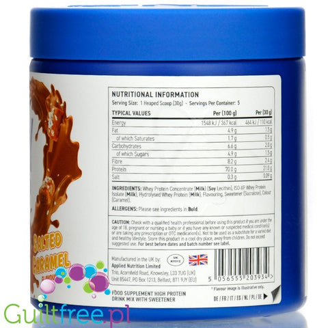 Applied Critical Whey Advanced Protein Salted Caramel - odżywka białkowa z WPI, WPH i WPC, 21g białka & 110kcal