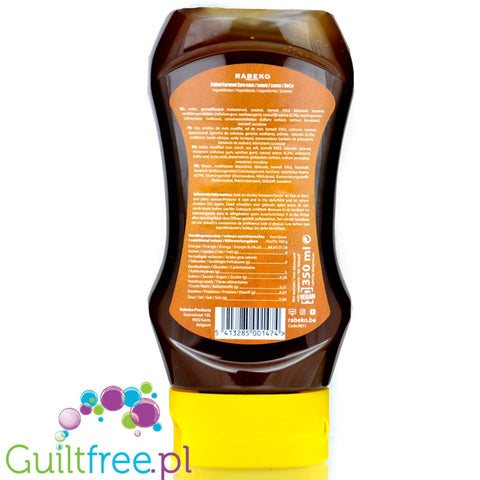 Rabeko Salted Caramel Zero - deserowy sos bez dodatku cukru o smaku solonego karmelu 21kcal