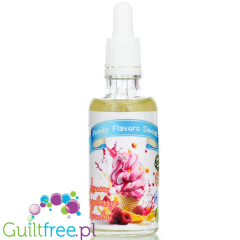 Funky Flavors Sweet Lemon Raspberry Mamba - cytrynowo-malinowe słodkie kropelki bez cukru i kalorii