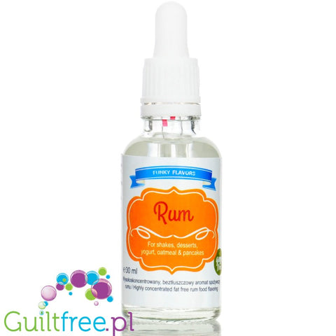 Funky Flavors Basic Rum 30ml - rumowe kropelki aromatyzujące bez cukru, słodzików i kalorii