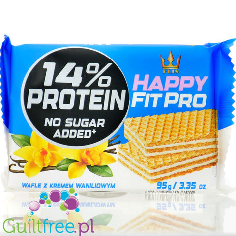 FLIS Happy Fit PRO - protein wafers with vanilla cream without added sugar