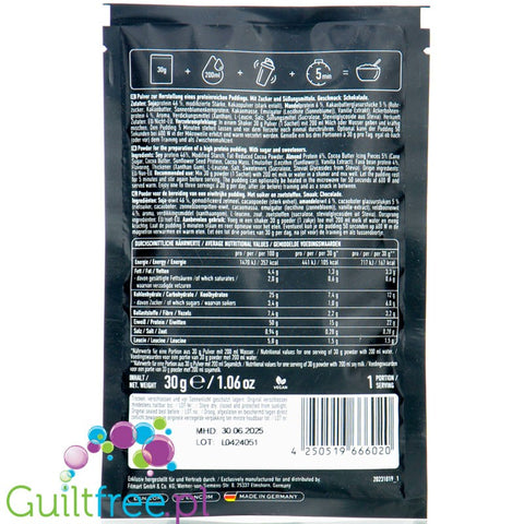 ESN Designer Vegan Protein Pudding Chocolate 30g - wegański budyń proteinowy o smaku czekoladowym 15g białka & 105kcal