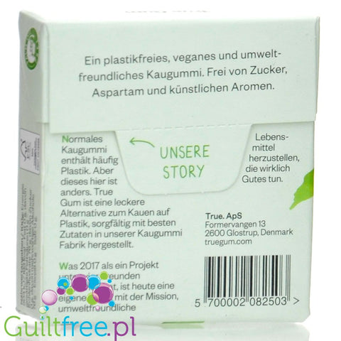 True Gum Minze  -  sugar-free chewing gum