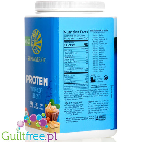 Sunwarrior Protein Warrior Blend Chocolate Peanut Butter 0,75kg