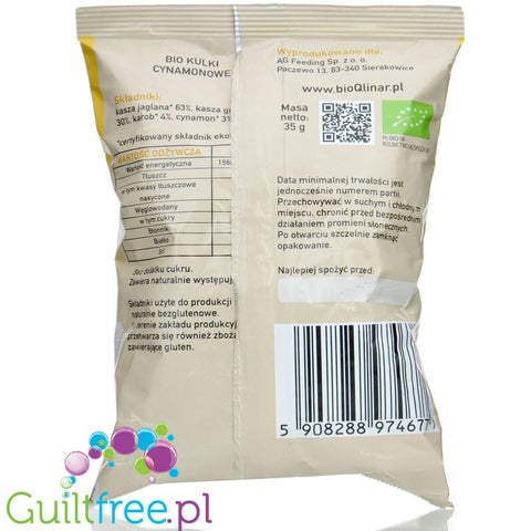 BioQlinki Kokosowe - bezglutenowe kulki śniadaniowe bez cukru o smaku kokosowym