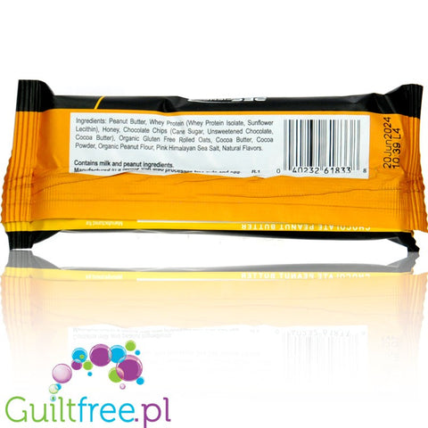 SelectGo Protein Bar Chocolate Peanut Butter - baton proteinowy na maśle orzechowym z miodem, czekoladą i WPI, bez słodzików