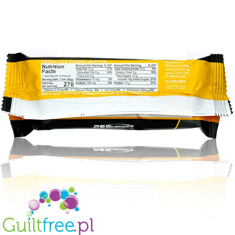 SelectGo Protein Bar Chocolate Peanut Butter - baton proteinowy na maśle orzechowym z miodem, czekoladą i WPI, bez słodzików