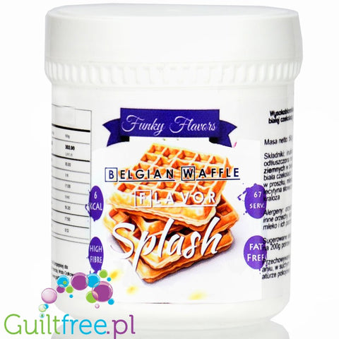 Funky Flavors Splash Waffle 6kcal 50g - gofrowy aromat słodzący w proszku z wafelkami