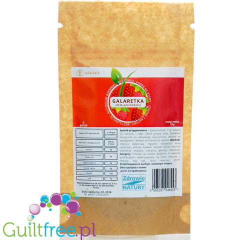 Sansei Wild Strawberry Jelly 9kcal - sugar-free jelly with wild strawberryflavor