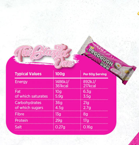 CNP ProDough Glazed One - mięciutki baton proteinowy o smaku pączka z lukrem