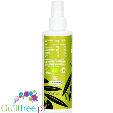Groovy Food Olive Oil 1 calorie spray - organiczny spray z oliwą extra virgin z oliwek, bez propellentów