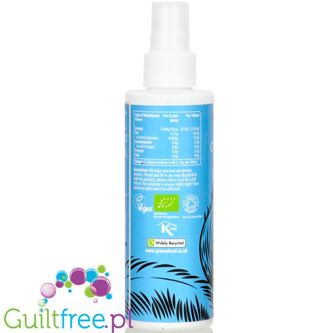 Groovy Food Virgin Coconut Oil 1cal spray - organiczny spray z olejem kokosowym extra virgin