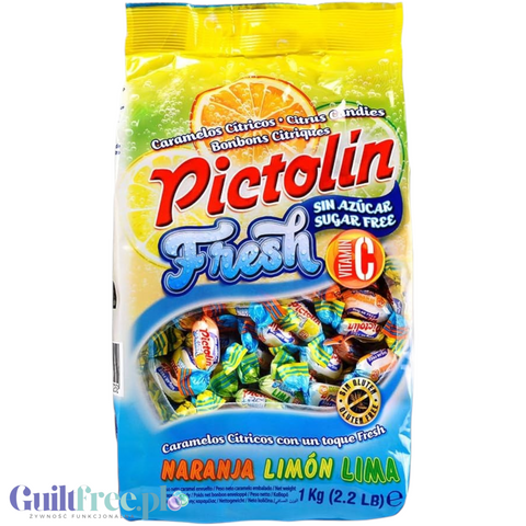 Pictolin Fresh landrynki bez cukru (Cytryna, Pomarańcza, Limonka) 1 kg by Pictolin (pictolin-fresh-landrynki-bez-cukru-na-wage)