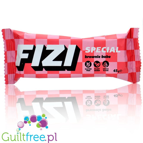 FIZI Special Brownie Babe - wegański baton w polewie czekoladowej