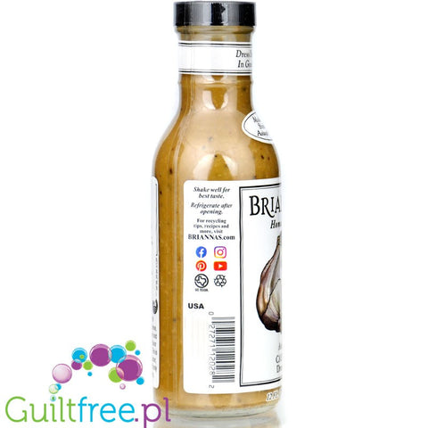 Briannas Cezar Dressing 355ml - creamy salad dressing