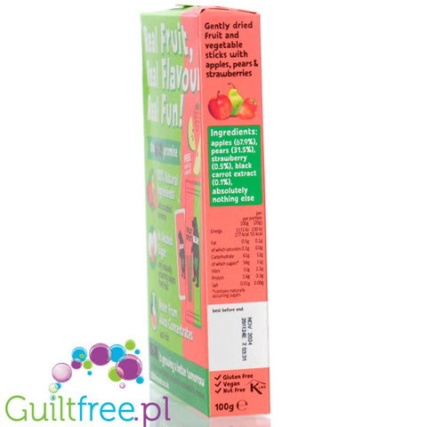 Bear Fruit Splits Strawberry & Apple 20g - healthy snack 100% fruit