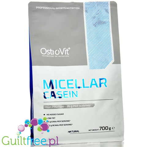 Ostrovit Micellar Casein Natural - kazeina micelarna bezsmakowa, niearomatyzowana i bez słodzików