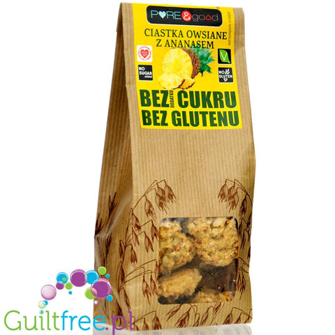 Pure & Good Oatmeal Cookies with Pineapple - gluten-free oatmeal cookies with no added sugar