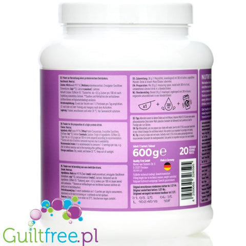 More Nutrition Total Protein Neutral 0,6kg kazeina z WPC i laktazą, białko bezsmakowe, bez słodzików i aromatów