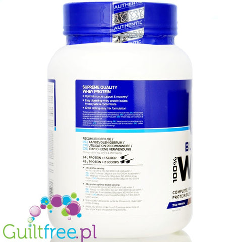USN Blue Lab Whey Chocolate Caramel 0,9kg - odzywka białkowa WPI, WPC, WPH