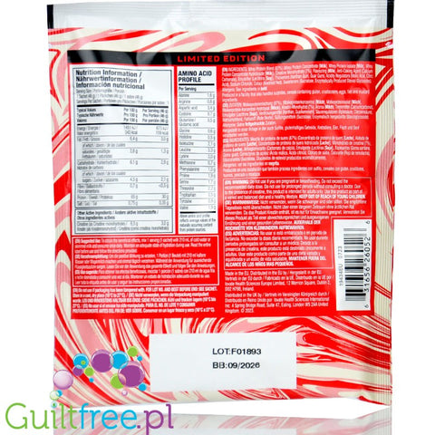 MuscleTech Nitro-Tech Performance White Chocolate Raspberry - gęsta odżywka białkowa, duża porcja 46g, limitowany smak