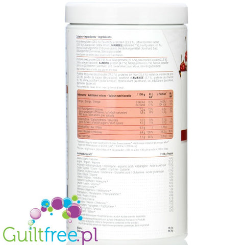 Peak Yummy Vegan Protein Black Forest Cake - vegan protein supplement without soy and gluten, flavor Cherry Chocolate Cake