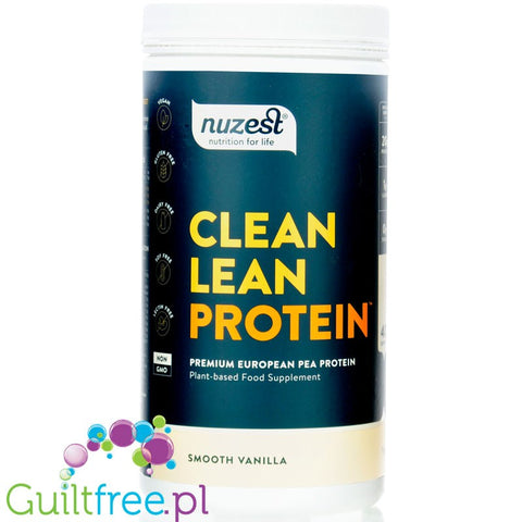 Nuzest Clean Lean Protein Smooth Vanilla 1kg - a vegan protein supplement with a great composition based on European peas