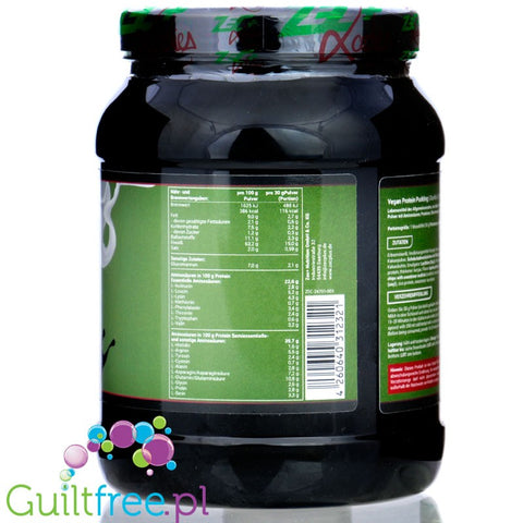 Zec+ Ladies Vegan Protein Pudding Dark Chocolate - wegański deser białkowy z BCAA i witaminami 500g