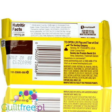 KitKat Lemon Crisp (CHEAT MEAL) - KitKat in white chocolate with lemon cream.