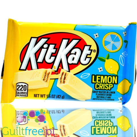 KitKat Lemon Crisp (CHEAT MEAL) - KitKat in white chocolate with lemon cream.